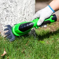 7.2V elektryczny trymer 2 w 1 akumulator litowo-jonowy nożyce do żywopłotu przycinarka do trawy elektryczna kosiarka narzędzia ogrodnicze sekator ET1511C 5