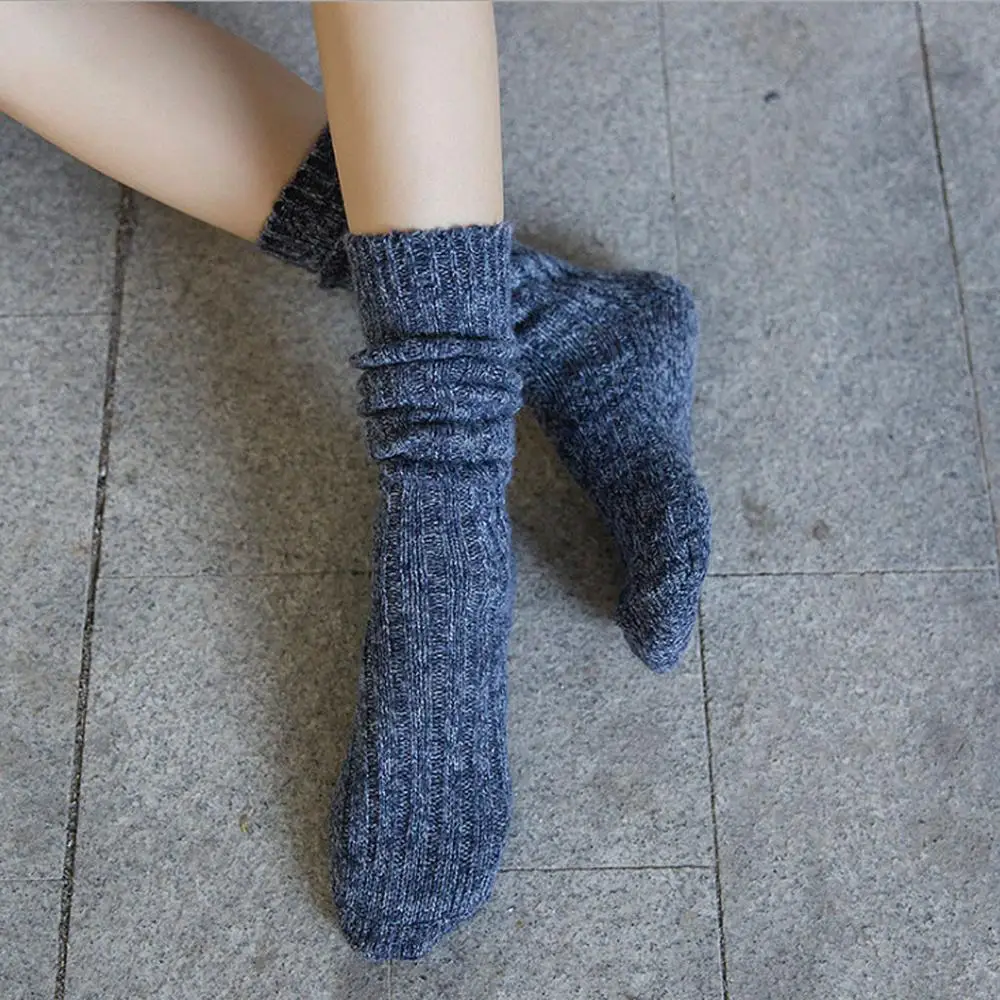 Женские Длинные хлопковые носки без пятки однотонные женские теплые мягкие носки однотонные теплые плотные удобные эластичные повседневные носки medias de mujer