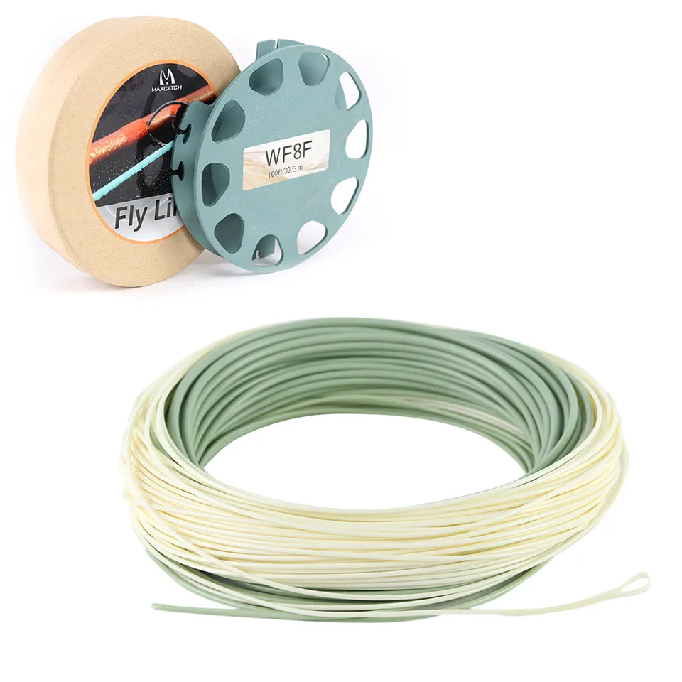Maximumcatch короткая рыболовная леска для ловли нахлыстом 6 10wt 100FT Вес вперед соленая