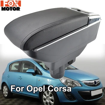 

Armrest For Opel Vauxhall Corsa D 2006 - 2014 Arm Rest Dual Layer Storage Box Decoration Car Styling 2008 2010