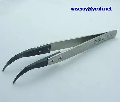 

DHL/EMS 50x IC SMD SMT Plastic Head Stainless Steel Tweezers Antistatic Plier Tool ESD-7A-A8