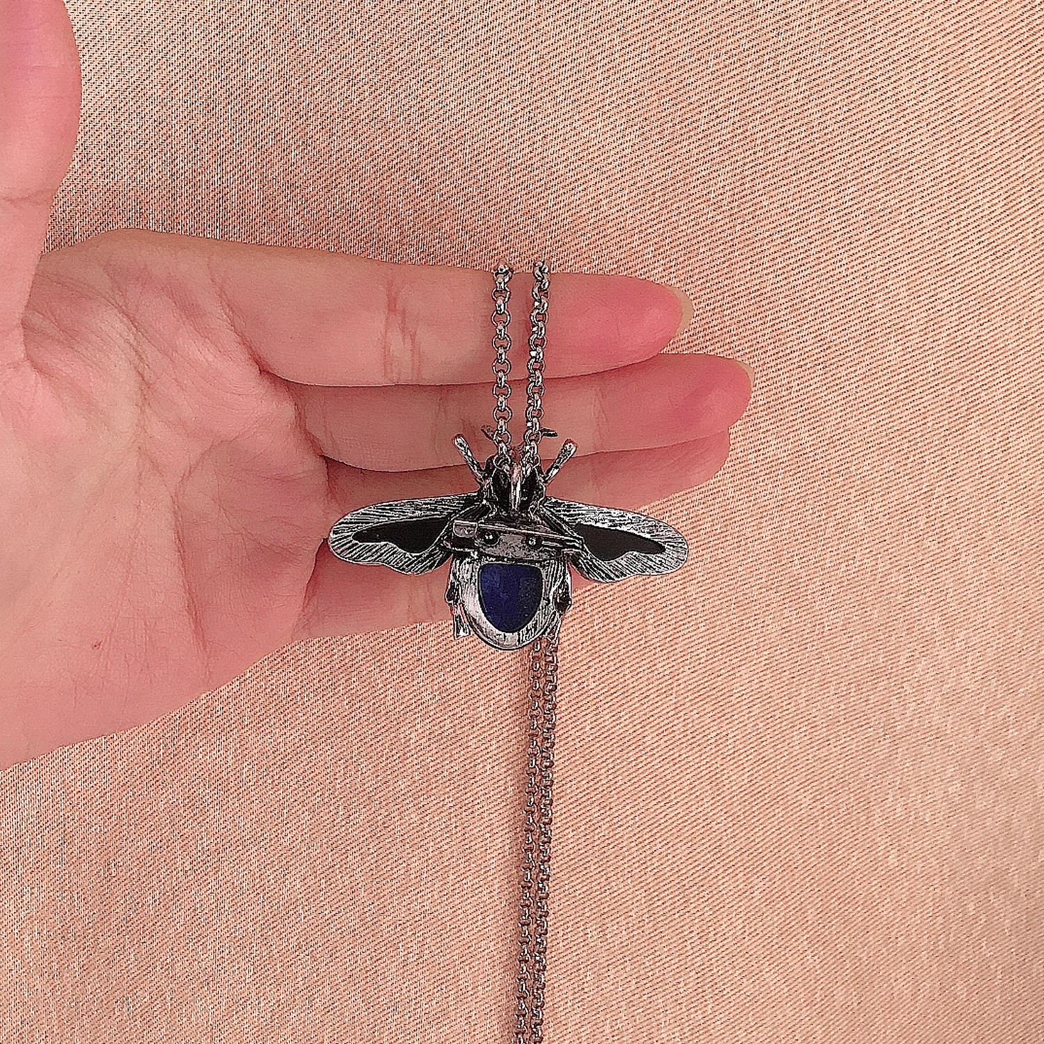 Lapis Lazuli Abalone ракушка бабочка брошь ожерелье натуральный камень ювелирные изделия