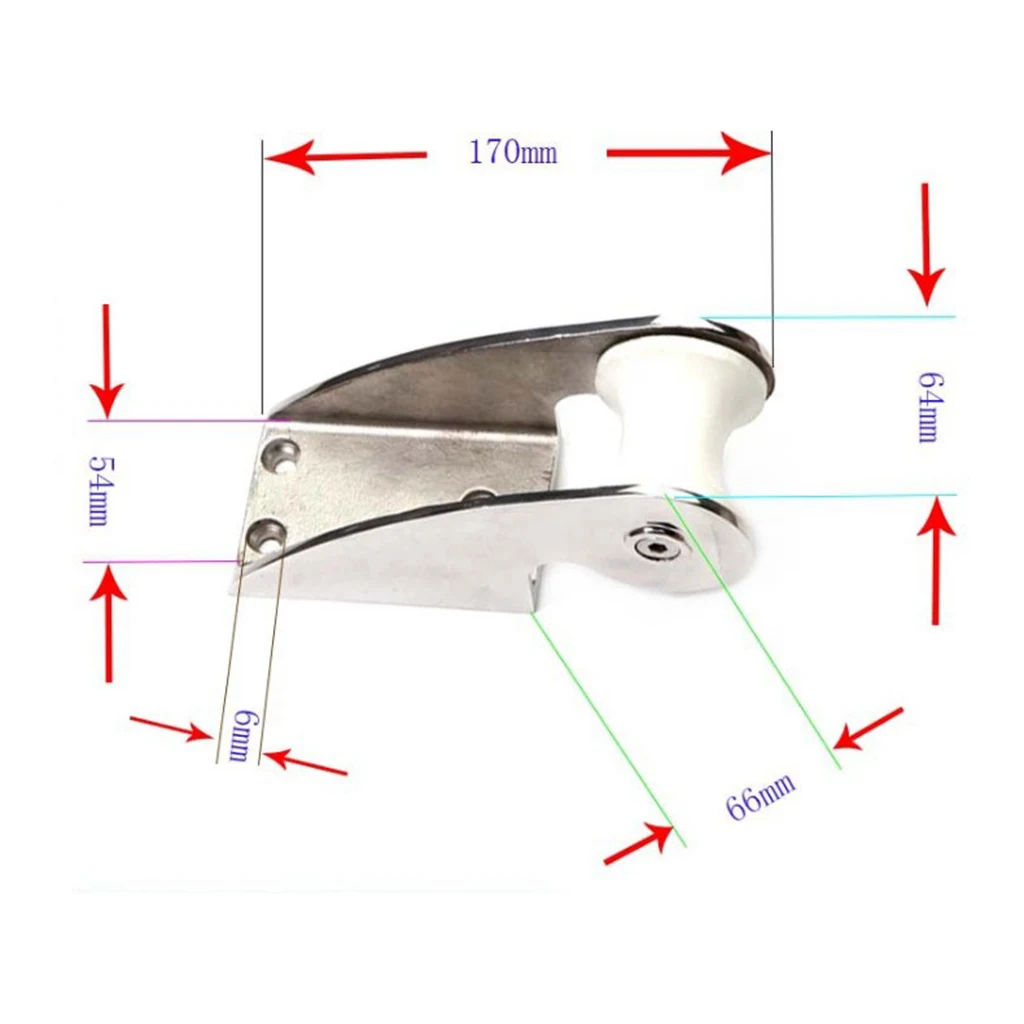 Marine 316 Stainless Steel Bow Anchor Roller Bow Roller 170mm Heavy Duty