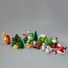 Miniature Christmas Tree Santa Claus Terrarium Accessories Snowmen Gift Box Fairy Garden Figurines Dollhouse Decor ► Photo 2/3