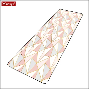 

Pink Mouse Pad Xxl Gamer Simple Geometric Lines Large Desk Mat Gamer Computer Pc Gaming Mousepad 90x40cm/80x30cm