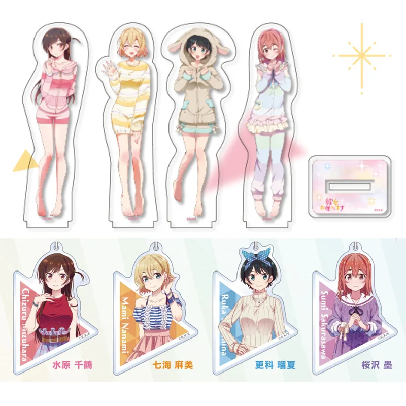 Anime rent-a-namorada: temporada 2 sarashina nanami mam mizuhara chizuru  cosplay fãs presente abs 35*36cm cabide de forma humana