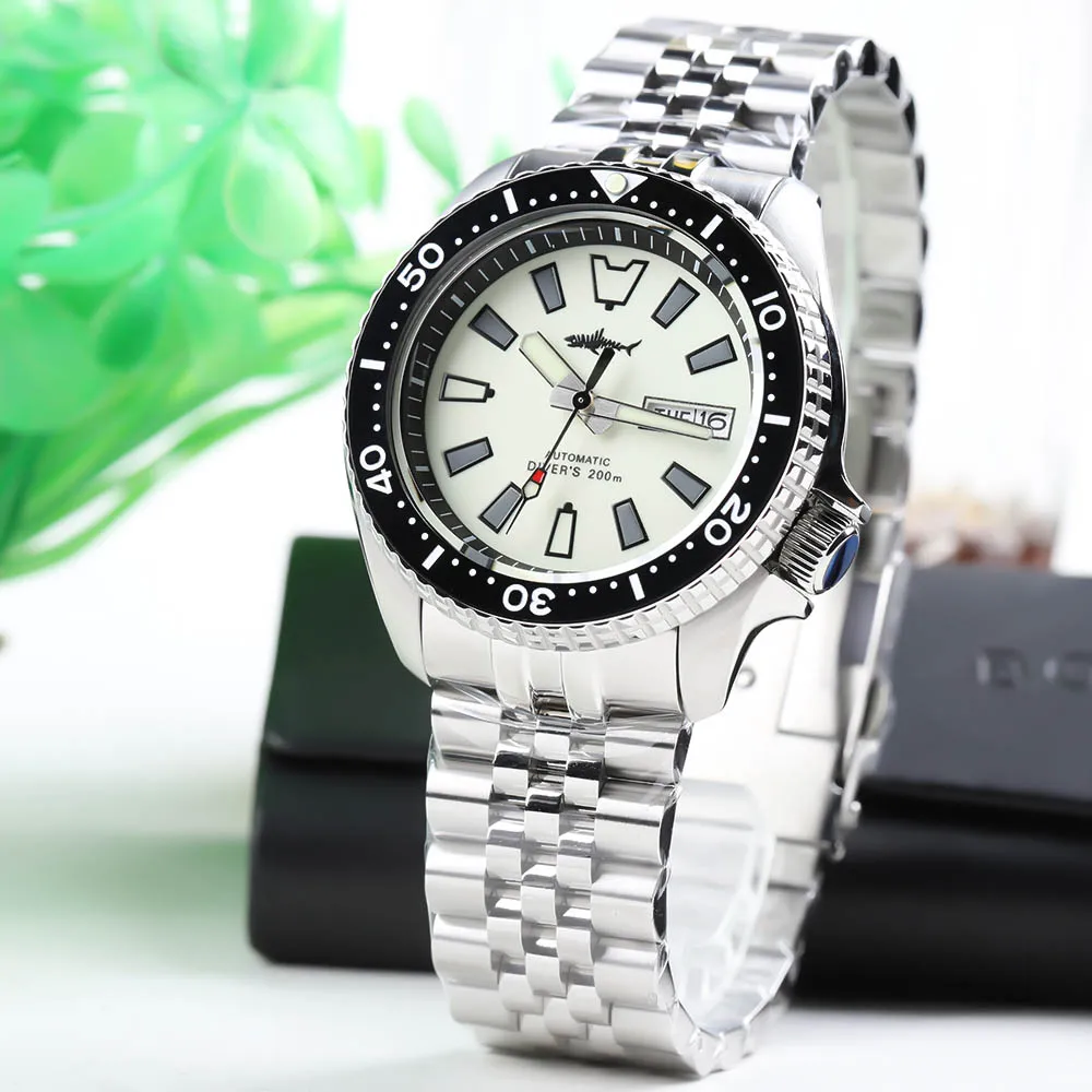 Автоматические Мужские часы HEIMDALLR SKX007 винтажные сапфировые C3 Супер Светящиеся 200