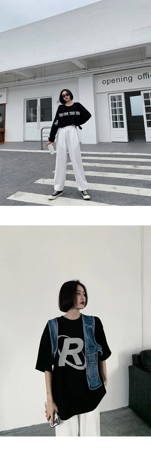 HOUZHOU Gray Jogging Sweatpants Women Baggy Korean Fashion Joggers Training Wide Sports Pants Oversize Trousers Female Palazzo HOUZHOU Gray Jogging Sweatpants Women Baggy Korean Fashion Joggers Training Wide Sports Pants Oversize Trousers Female Palazzo