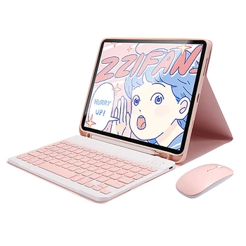 

For 2020 New iPad Pro 12.9 Inch Tablet PC Spree(Wireless Keyboard+Mouse+Case+Pen+Tempered Glass+Cartoon Sticker+Bag)-C