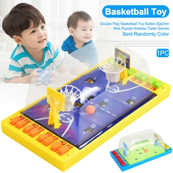 

Sports Double Play Finger Interactive Parent Child Indoor Fun Competition Button Ejection Basketball Toy Portable Table Games