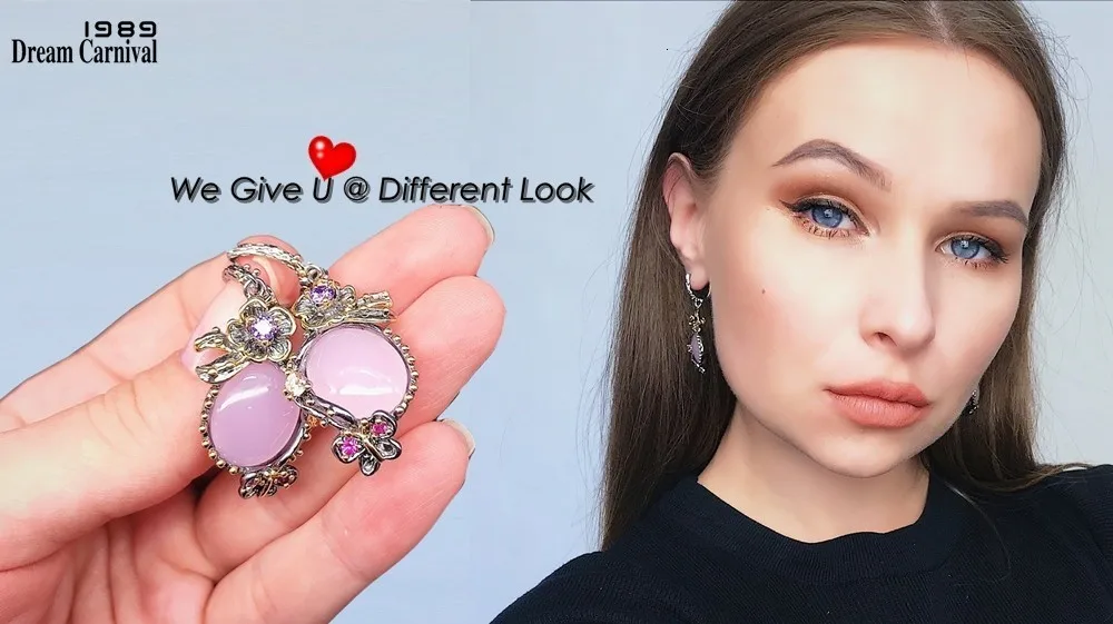 DreamCarnival 1989 Серьги висячие женские в форме капли воды с кубическим цирконом модные медные серьги с цветками WE3876