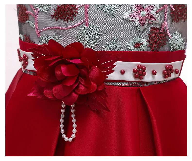 Г. Платье с цветочным узором для маленьких девочек элегантное платье для девочек, бальное платье, детские платья Одежда для детей вечерние платья-пачки принцессы на свадьбу