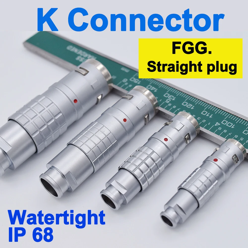 Fgg 0k k k k k 10 12 14 16 28 20 24 26 30 Circular Pin Plug Conector à Prova d Água ip 66 68 Push-pull de Travamento