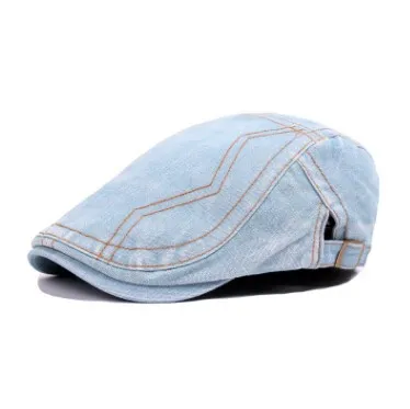 SILOQIN осень зима тренд мужские береты Snapback Регулируемый размер вышивка джинсовые кепки досуг Туризм Motion Gorras Hombre - Цвет: Color 4