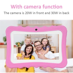 Tablette d'apprentissage Q728 pour l'éducation des enfants, Android 4.4, Quad core, 7 pouces, 8 go, WIFI, jeu compatible Bluetooth, cadeau 
