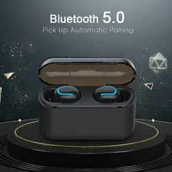 Headset Ture Wireless Earphones Bluetooth 5.0 Headset With Mic Mini Bluetooth Earbud Cordless Earphone PK HBQ For Men Women