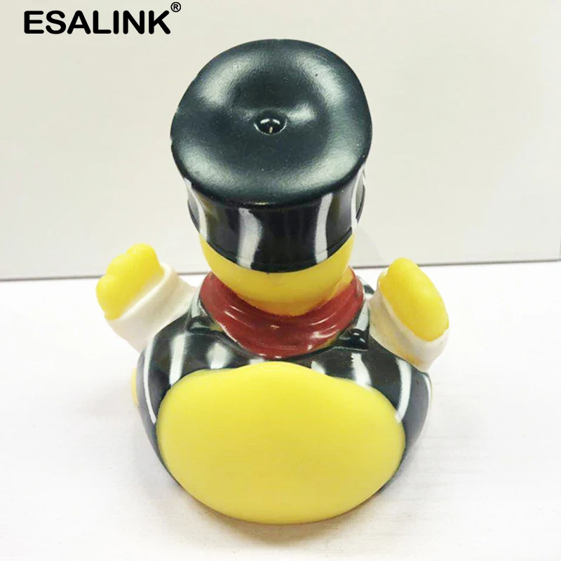 ESALINK 9 см Детские Игрушки для ванны ПВХ Резиновая Утка шапка игрушка детей