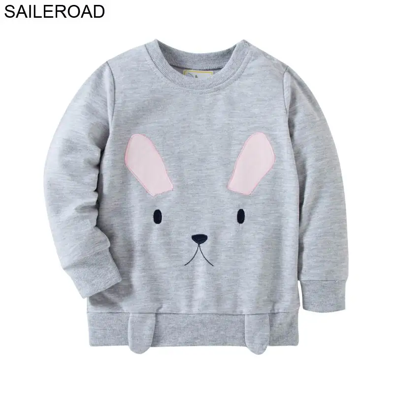 SAILEROAD от 2 до 7 лет Мультфильм Cat Аппликации Девушки Свитера Зимняя Девушка Блузки Свитер Дети Девушка Кардиган Теплая Одежда - Цвет: 3753 same picture