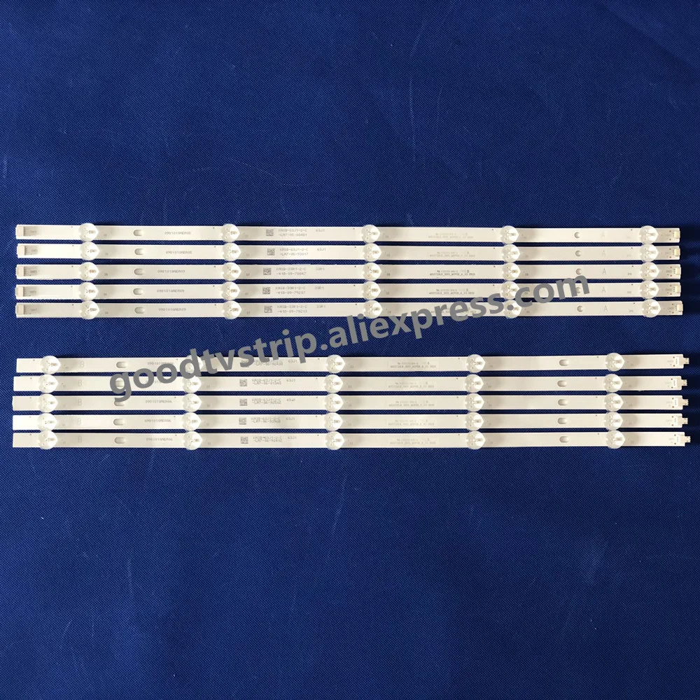 

10pcs LED Backlight strip 10 Lamp for L55M5-AZ 55"TV MI55T20LB_10X5_MCPCB A B type V2 0710 E331251