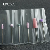 6pcs/bag Silicone Ceramic Stone Nail Drill Set Electric Milling Cutter for Manicure Machine Rotary Bit Cuticle Clean Accessories 2