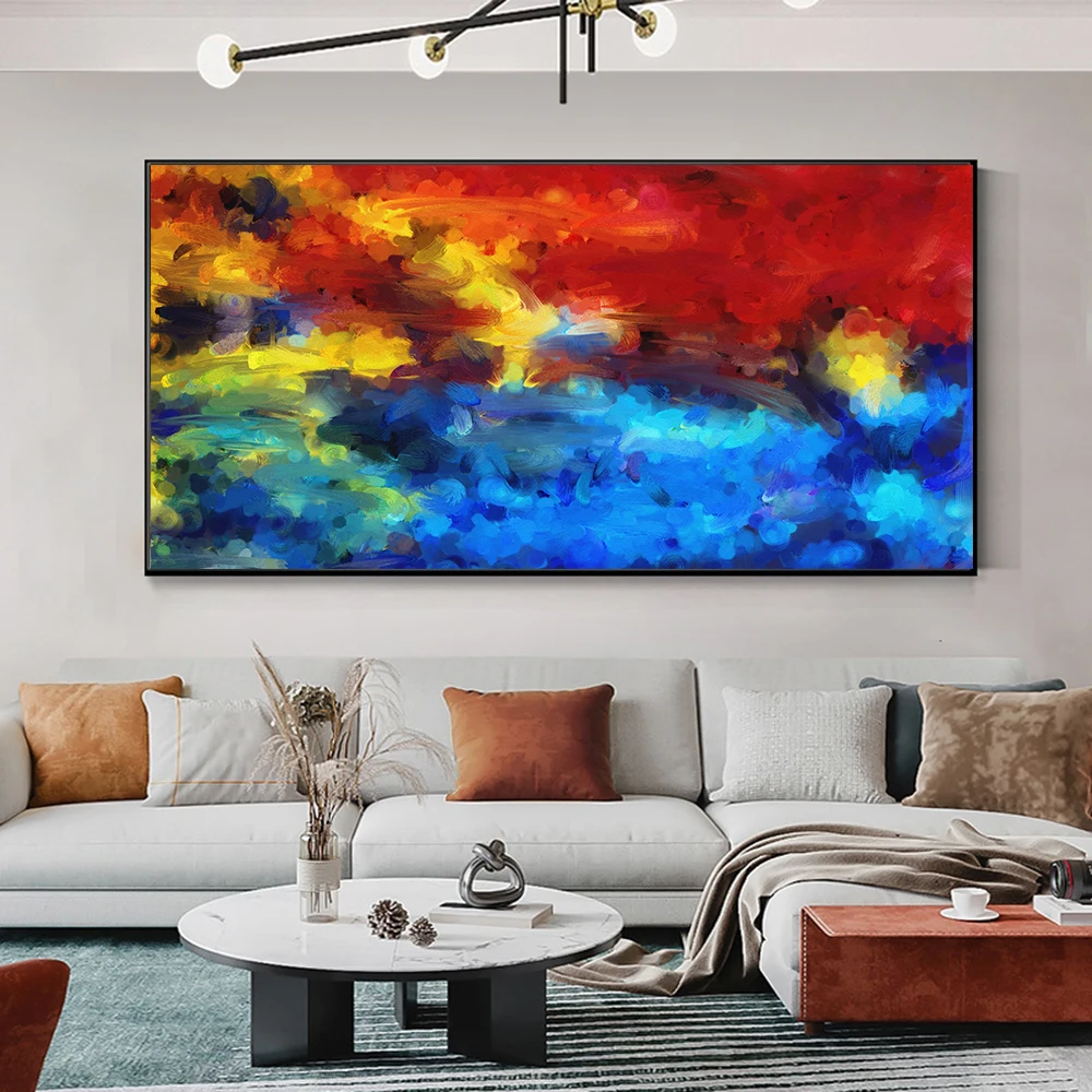 

Abstract Art Canvas Paintings Wall Decor Color Picture Posters Prints Modern Home Decoration Wall Pictures for Living Room Decor