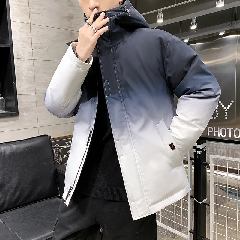 Nueva chaqueta de invierno para hombre de moda cólida Parka gruesa de sólido, повседневная куртка для мужчин