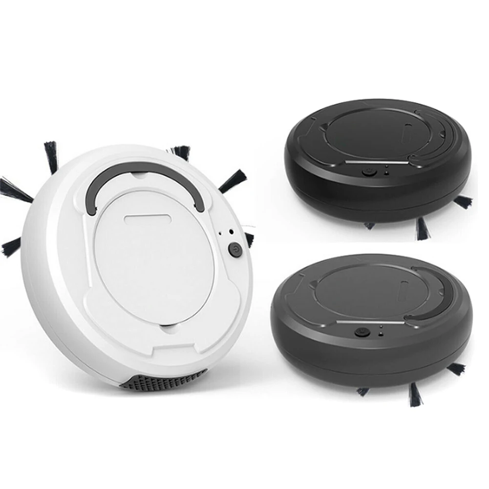 3 In 1 Smart Floor Robot Vacuum Cleaner Mop Automatic Distance Sensor Machine 26 × 26 × 6.5cm TB Sa