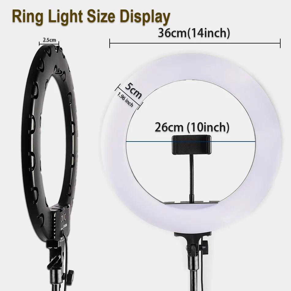  LED Selfie Ring Light 14‘ - 4000305346853