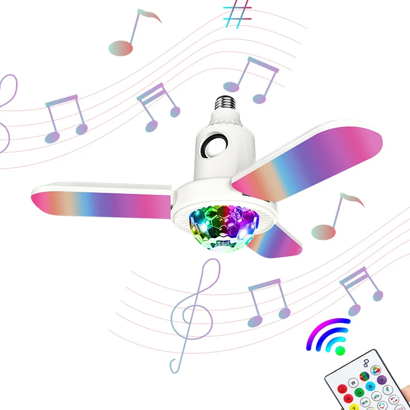 RGB LED Звук Вечерние огни чешское стекло диско шар Домашний Мини Bluetooth лампа
