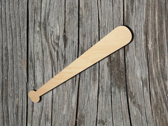 Popper Fishing Lure Shape, Unfinished Wooden Cutout