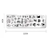 PICT YOU Halloween Nail Stamping Plates Snowflake Festival Pattern Nail Art Image Plates Stainless Steel Nail Art Plate Stencil 4