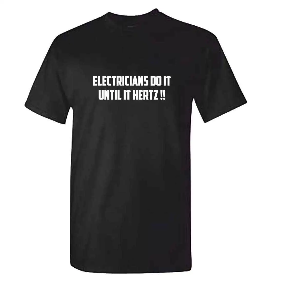 Electricians Do It Until Hertz TShirt - Electrician T Shirt Sparky Work Funny | Мужская одежда