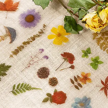 

40PCS Cute Maple Leaf Stickers Vintage Flowers Stationery Stickers Lovely Paper Stickers For Kids DIY Scrapbooking Photo Ablums