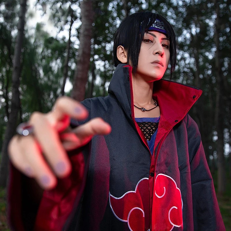 Anime Superhero Costumes Uchiha Itachi Akatsuki Cloak Cosplay Fanmerch Store Anime Stores