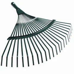 Râteau à gazon à 22 dents, manche en bois, feuille morte, râteau à fil, râteau de jardin, outils de jardinage 
