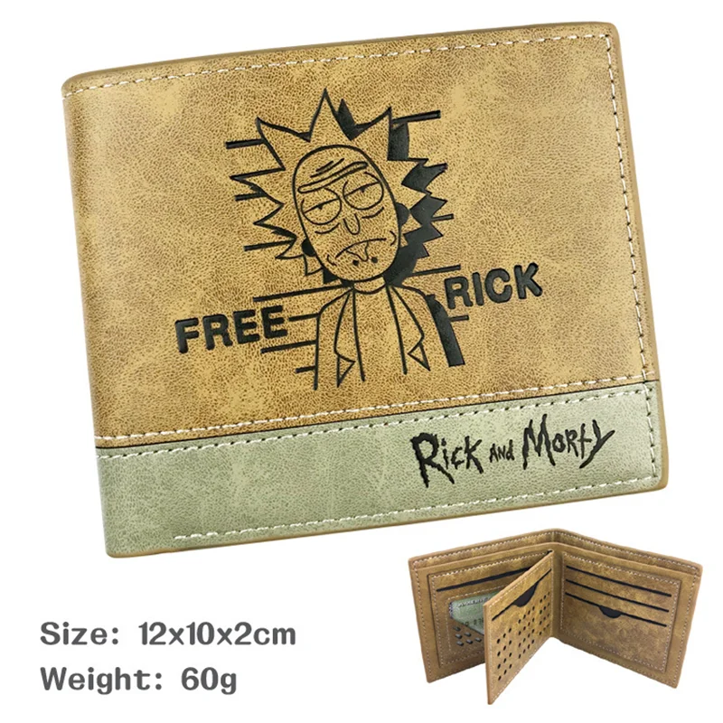 

Rick And Morty/DRAGON Ball/ OP Men Wallet Leather Wallet Cartoon Wallet Short Purses Credit Card Holder Coin Purse Money Bag