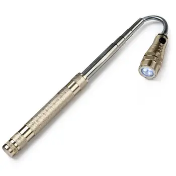 

Magnetic Pick up Retractable LED Flashlight Telescopic Extending Torch W/ Magnetized Head Waterproof Pick Up Tool Camping Lamp