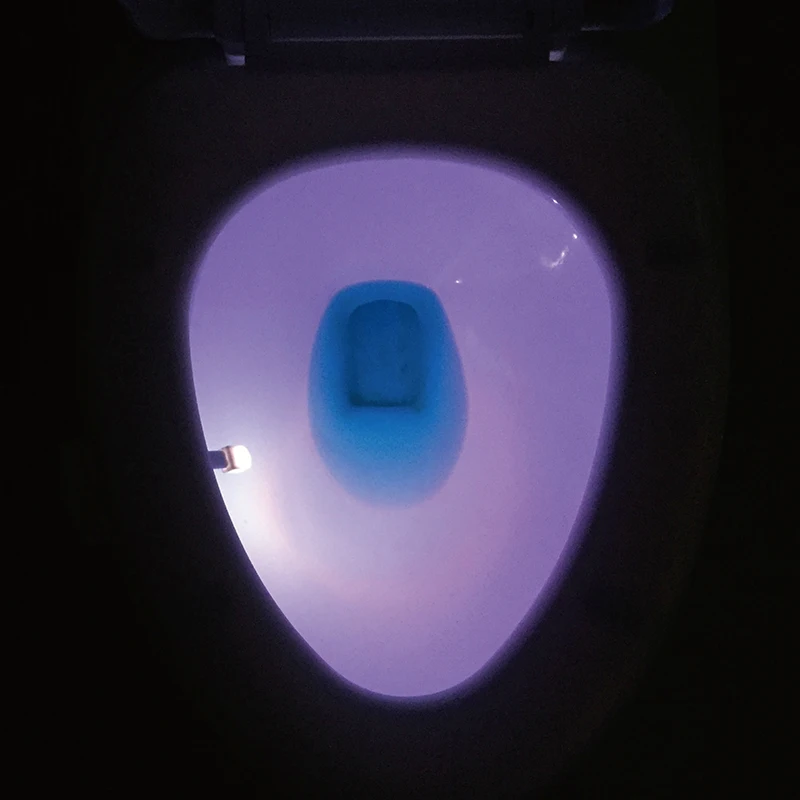 WC Светодиодная лампа для уборной умный датчик движения Водонепроницаемая Ванная комната Туалет ночник 8 цветов конверсионная лампа