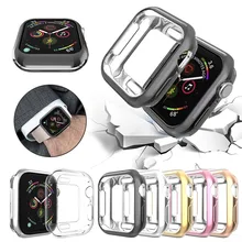 360 Тонкий чехол для часов Apple Watch, чехол 5, 4, 3, 2, 1, 42 мм, 38 мм, мягкий прозрачный ТПУ защитный экран для iWatch 5, 4, 44, мм, 40 мм