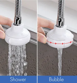 

Household Kitchen Faucet Extender Splash Faucet Shower Nozzle Rotating Nozzle Filter Economizer Plastic