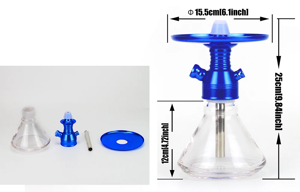 Лава мини-кальян портативный кальян Nargile Sheesha Narguile Chicha Cachimbas водная труба путешествия кальян