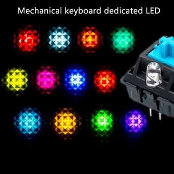 

Mechanical keyboard LED lamp beads ice blue 3mm edgeless LED IKCB change lamp plus light highlight backlight bulb