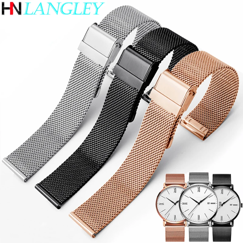 Cinturino per orologio Milanese Loop 17/18/19/20mm cinturino per orologio  per DW per cinturino in acciaio inossidabile Daniel foshan larghezza  12/13/14/16/22mm|Watchbands| - AliExpress