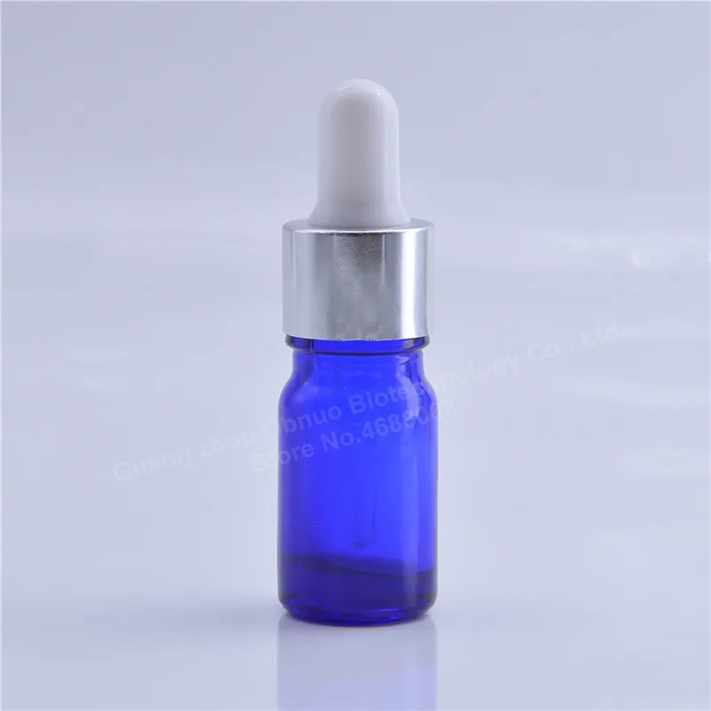 Blue bottle type 4 26 шт./компл. 5 мл Янтарный синий прозрачный зеленый стеклянный флакон с пипеткой пустой образец капельница для эфирного масла бутылка е для отжима сока и масла бутылки - Цвет: Blue bottle type 4