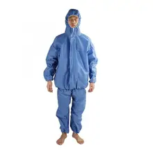Комбинезон сиамский защитный химический костюм защитная одежда защита от пыли синий SMS защитная одежда