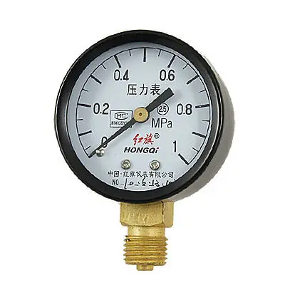 

1 MPa 0.55" Thread Round Dial Air Pressure Gauge Tool