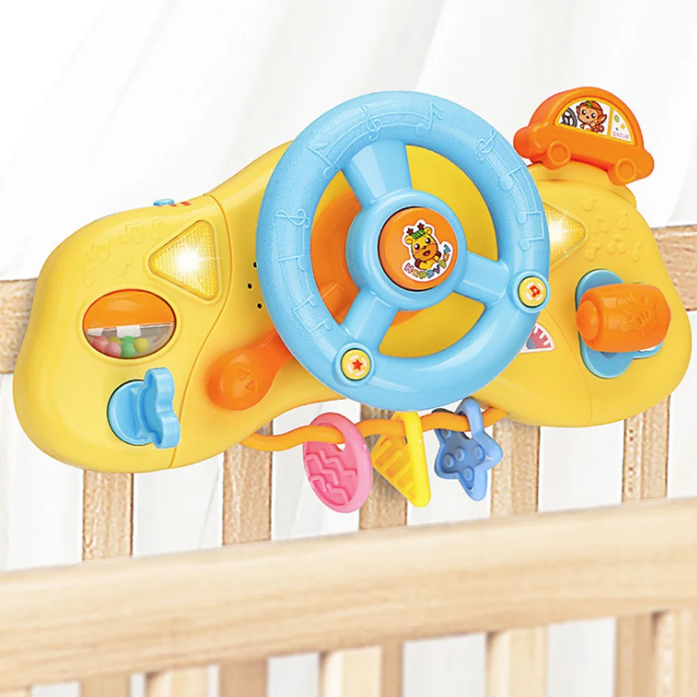 Baby steering wheel music hand bell development educational instrument