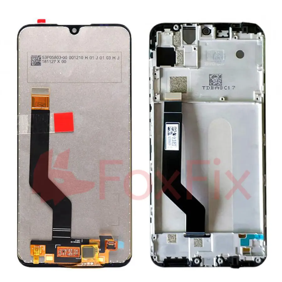 Для 5,8" Xiao mi Play ЖК-дисплей кодирующий преобразователь сенсорного экрана в сборе для Xiaomi mi Play ЖК-дисплей с рамкой Замена M1901F9E