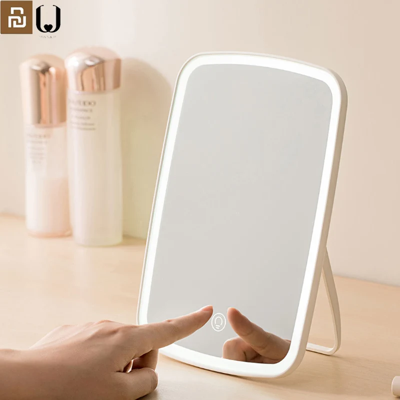 YOUPIN Jordan judy LED makeup mirror Intelligent portable desktop led light portable folding light mirror dormitory desktop comb|Smart Remote Control| - AliExpress