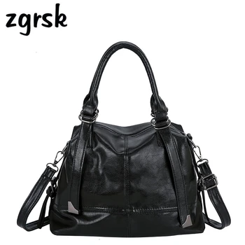 

Top-Handle Ladies Hand Bags Designer Casual Tote Pu Leather Shoulder Bag Luxury Handbags Messenger Bag For Women Bolsas Feminina